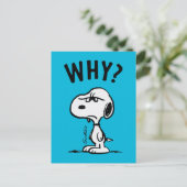 Peanuts | Snoopy vraagt zich af waarom? Briefkaart (Staand voorkant)