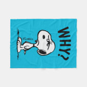 Peanuts | Snoopy vraagt zich af waarom? Fleece Deken (Voorkant (Horizontaal))