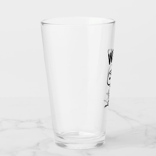 Peanuts | Snoopy vraagt zich af waarom? Glas (Rechts)