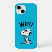 Peanuts | Snoopy vraagt zich af waarom? iPhone 15 Case (Achterkant)