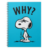 Peanuts | Snoopy vraagt zich af waarom? Notitieboek (Voorkant)