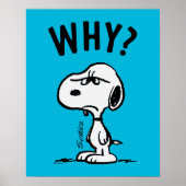 Peanuts | Snoopy vraagt zich af waarom? Poster (Voorkant)