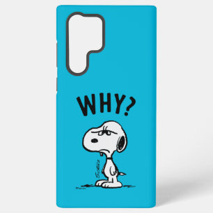 Peanuts   Snoopy vraagt zich af waarom? Samsung Galaxy Hoesje
