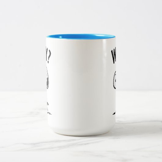 Peanuts | Snoopy vraagt zich af waarom? Tweekleurige Koffiemok (Center)