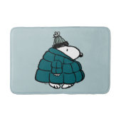 Peanuts | Snoopy Winter Puffer Jas Badmat (Voorkant)