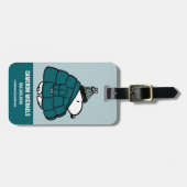 Peanuts | Snoopy Winter Puffer Jas Bagagelabel (Voorkant horizontaal)