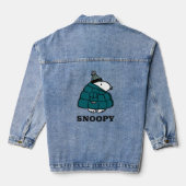 Peanuts | Snoopy Winter Puffer Jas Denim Jacket (Achterkant)