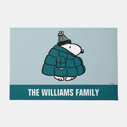 Peanuts | Snoopy Winter Puffer Jas Deurmat (Voorkant)