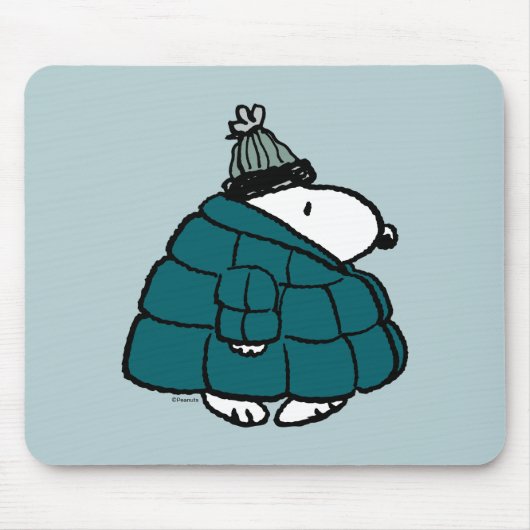 Peanuts | Snoopy Winter Puffer Jas Muismat (Voorkant)