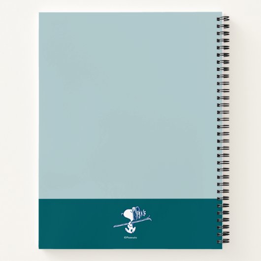 Peanuts | Snoopy Winter Puffer Jas Notitieboek (Achterkant)