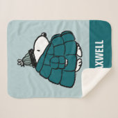 Peanuts | Snoopy Winter Puffer Jas Sherpa Deken (Voorkant (horizontaal))