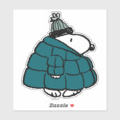 Peanuts | Snoopy Winter Puffer Jas Sticker (Vel)