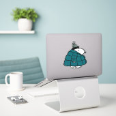 Peanuts | Snoopy Winter Puffer Jas Sticker (Laptop op bureau)