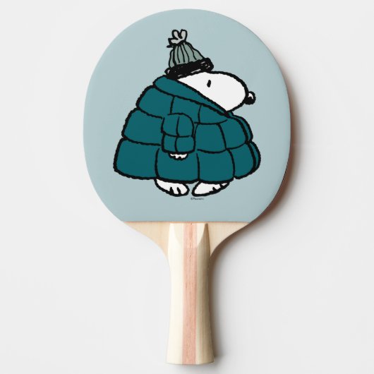 Peanuts | Snoopy Winter Puffer Jas Tafeltennisbatje (Voorkant)