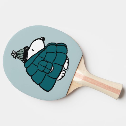 Peanuts | Snoopy Winter Puffer Jas Tafeltennisbatje (Zijkant)