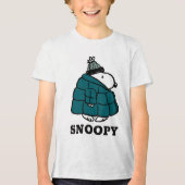 Peanuts | Snoopy Winter Puffer Jas Tri-Blend Shirt (Voorkant)