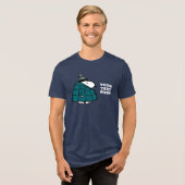 Peanuts | Snoopy Winter Puffer Jas Tri-Blend Shirt (Voorkant volledig)