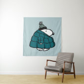 Peanuts | Snoopy Winter Puffer Jas Wandkleed (In situ)