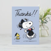 Peanuts | Snoopy & Woodstock Afstuderen Bedankt (Staand voorkant)