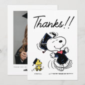 Peanuts | Snoopy & Woodstock Afstuderen Bedankt (Voorkant / Achterkant)