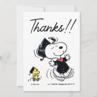 Peanuts | Snoopy & Woodstock Afstuderen Bedankt
