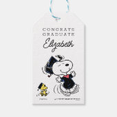 Peanuts | Snoopy & Woodstock Afstuderen Cadeaulabel (Voorkant)