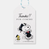 Peanuts | Snoopy & Woodstock Afstuderen Cadeaulabel (Achterkant)