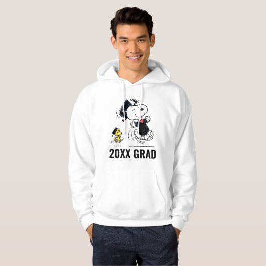 Peanuts | Snoopy & Woodstock Afstuderen Hoodie (Voorkant volledig)
