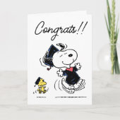 Peanuts | Snoopy & Woodstock Afstuderen Kaart (Voorkant)