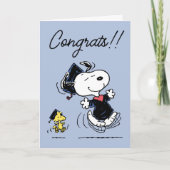 Peanuts | Snoopy & Woodstock Afstuderen Kaart (Voorkant)