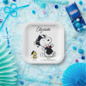 Peanuts | Snoopy & Woodstock Afstuderen Papieren Bordje (Feest)