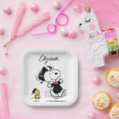 Peanuts | Snoopy & Woodstock Afstuderen Papieren Bordje (Feest)