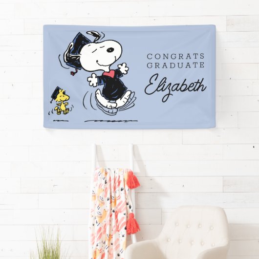 Peanuts | Snoopy & Woodstock Afstuderen Spandoek (Insitu)