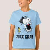 Peanuts | Snoopy & Woodstock Afstuderen T-shirt (Voorkant)