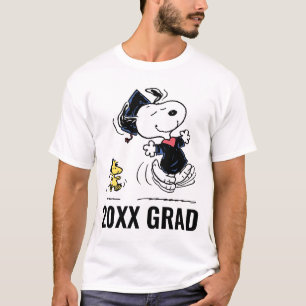 Peanuts   Snoopy & Woodstock Afstuderen T-shirt