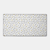 Peanuts | Snoopy & Woodstock B&W Bloempatroon Bureaumat (Voorkant)