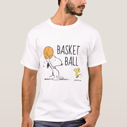 Peanuts | Snoopy & Woodstock Basketbal T-shirt (Voorkant)