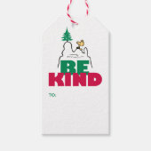 Peanuts | Snoopy & Woodstock Be Kind Cadeaulabel (Voorkant)