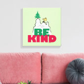 Peanuts | Snoopy & Woodstock Be Kind Canvas Afdruk (Insitu (Woonkamer))