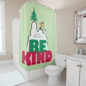 Peanuts | Snoopy & Woodstock Be Kind Douchegordijn (In situ)