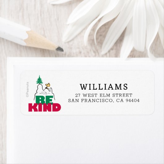 Peanuts | Snoopy & Woodstock Be Kind Etiket (Insitu)