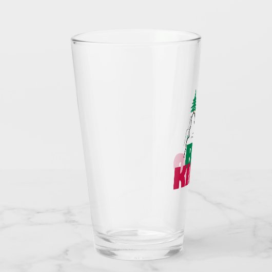 Peanuts | Snoopy & Woodstock Be Kind Glas (Rechts)