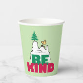Peanuts | Snoopy & Woodstock Be Kind Papieren Bekers (Voorkant)