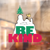 Peanuts | Snoopy & Woodstock Be Kind Raamsticker (Vel 2)