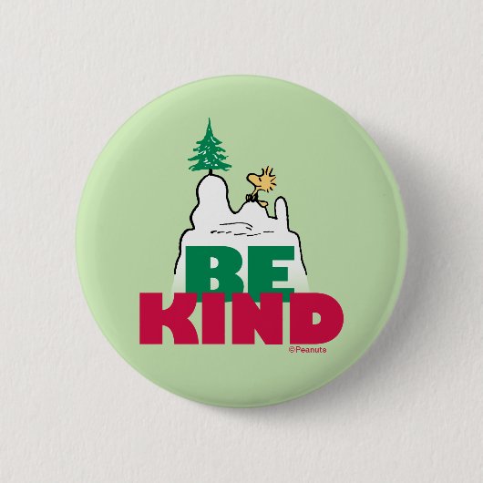 Peanuts | Snoopy & Woodstock Be Kind Ronde Button 5,7 Cm (Voorkant)