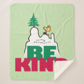Peanuts | Snoopy & Woodstock Be Kind Sherpa Deken (Voorkant)