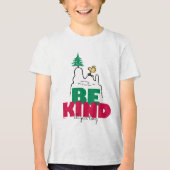 Peanuts | Snoopy & Woodstock Be Kind Tri-Blend Shirt (Voorkant)
