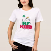 Peanuts | Snoopy & Woodstock Be Kind Tri-Blend Shirt (Voorkant)