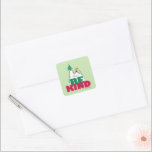 Peanuts | Snoopy & Woodstock Be Kind Vierkante Sticker<br><div class="desc">Bekijk dit leuke Peanuts Christmas-ontwerp.</div>