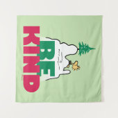 Peanuts | Snoopy & Woodstock Be Kind Wandkleed (Voorkant (horizontaal))